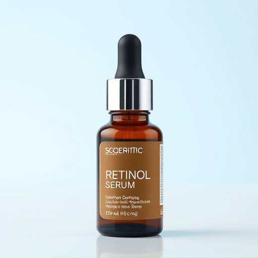Bottle of retinol serum